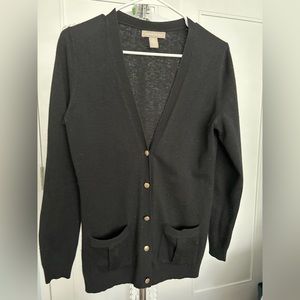 Black cardigan
